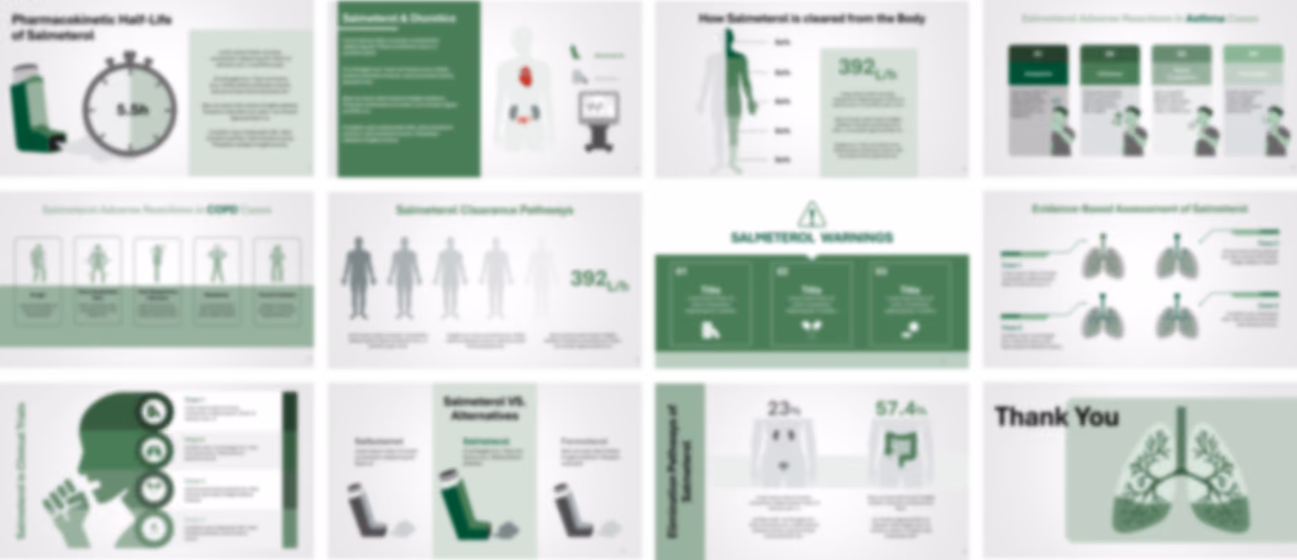 Salmeterol PowerPoint template design preview