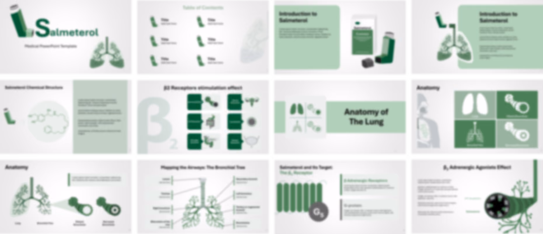 Salmeterol PowerPoint Template slide preview