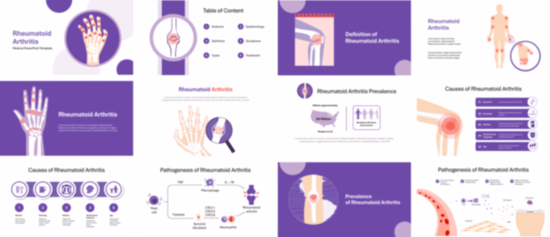 Rheumatoid Arthritis PowerPoint Template slide preview