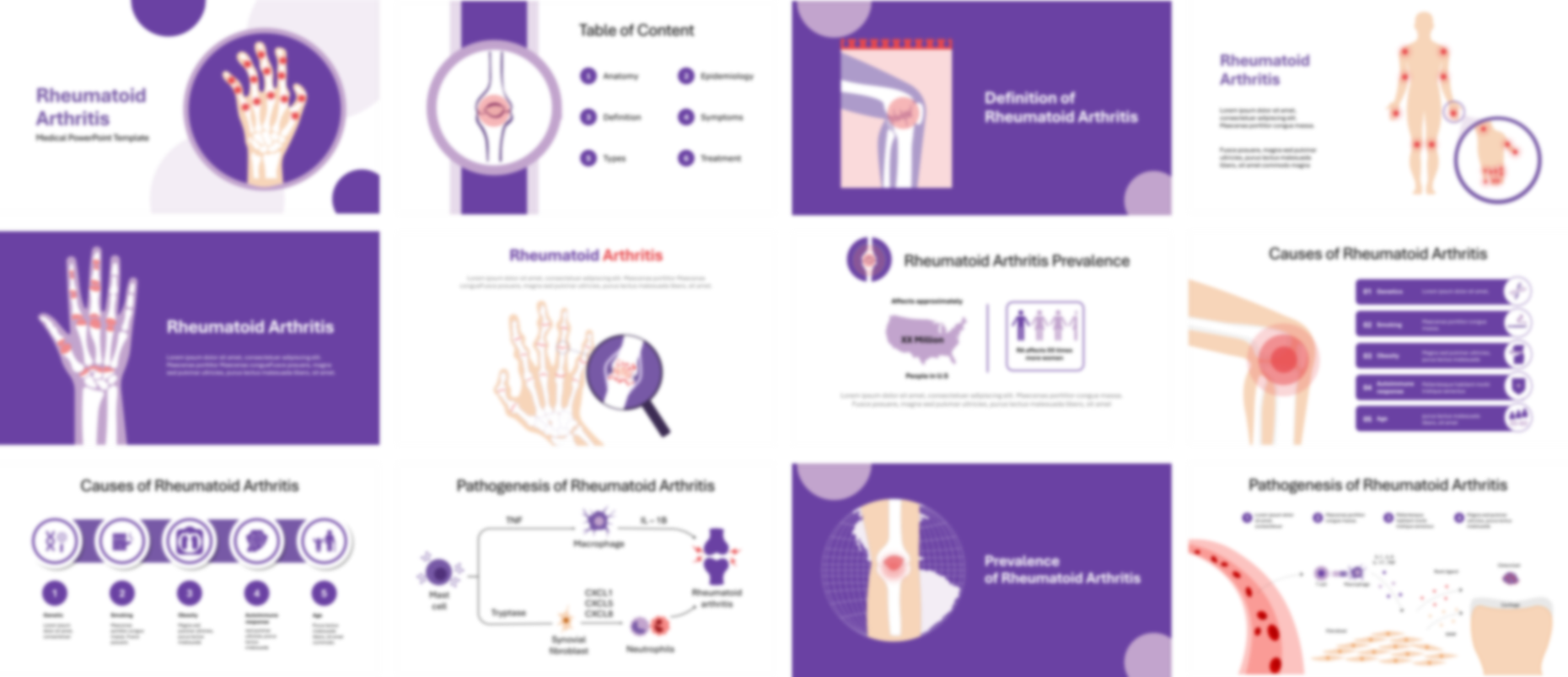 Rheumatoid Arthritis PowerPoint Template slide preview