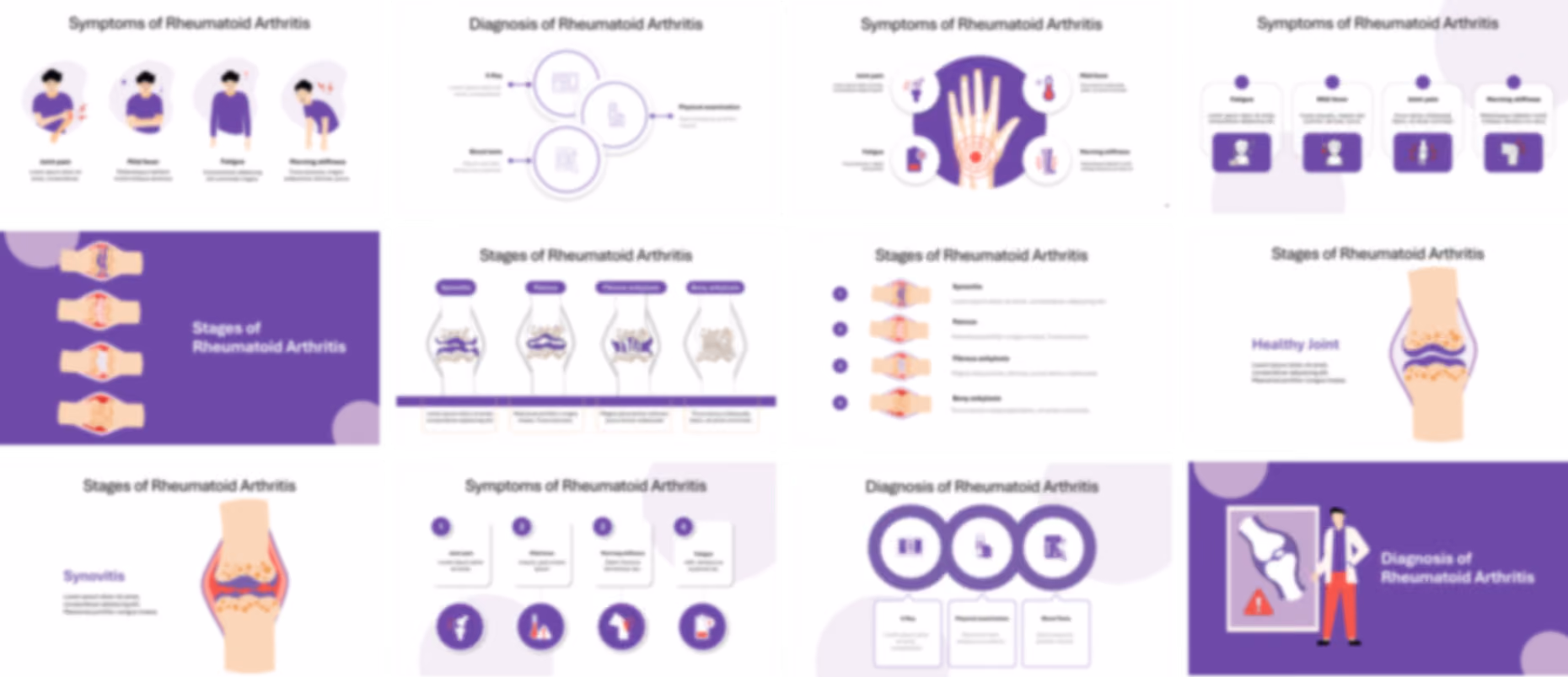 Rheumatoid Arthritis presentation Template preview