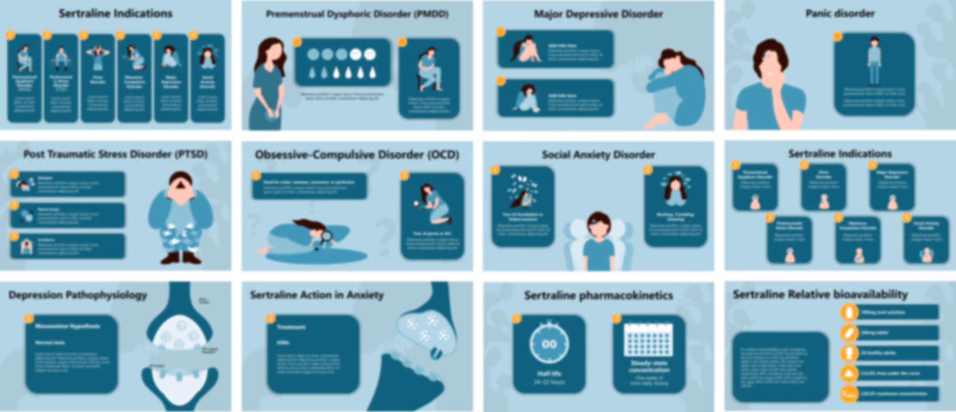 Sertraline presentation Template preview