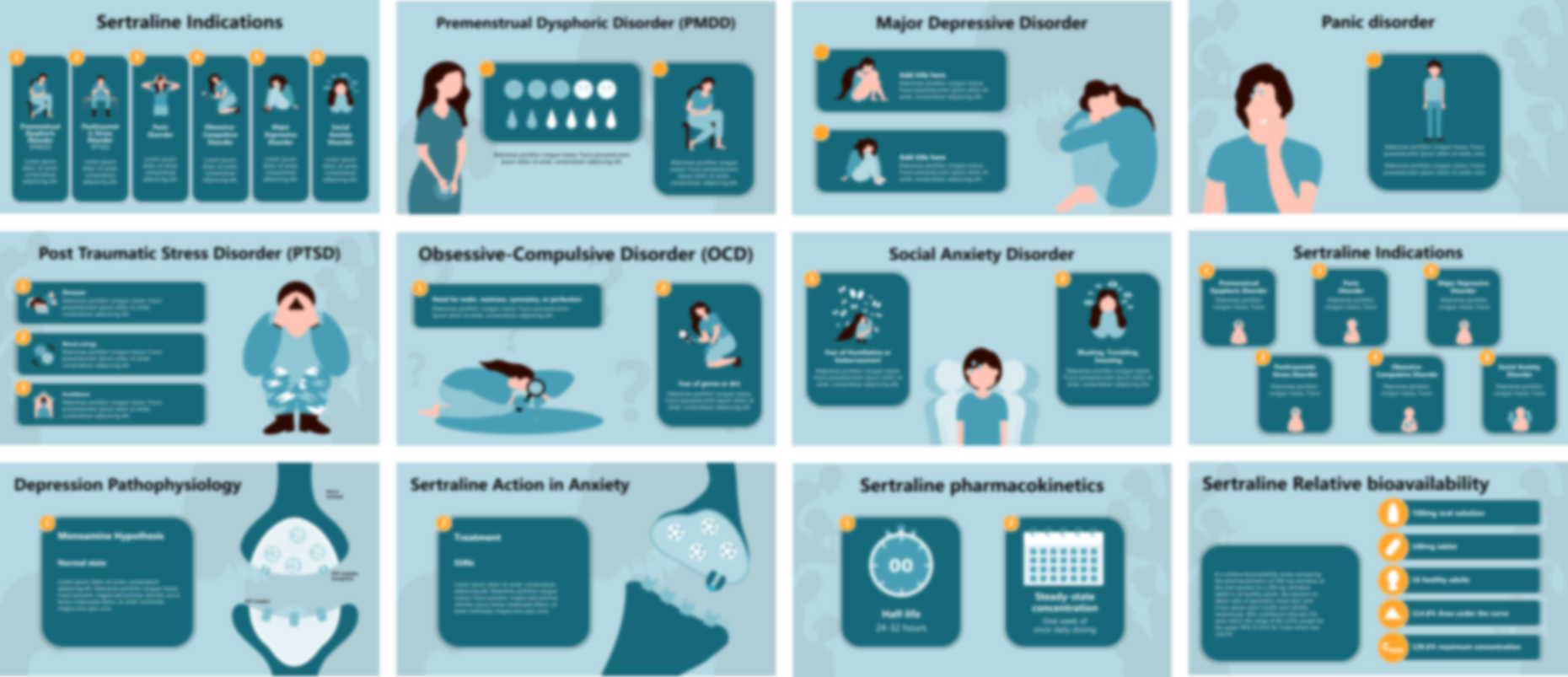 Sertraline presentation Template preview