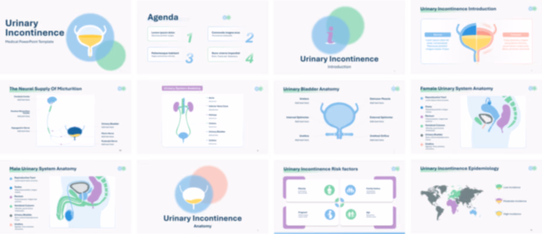 Urinary Incontinence PowerPoint Template slide preview