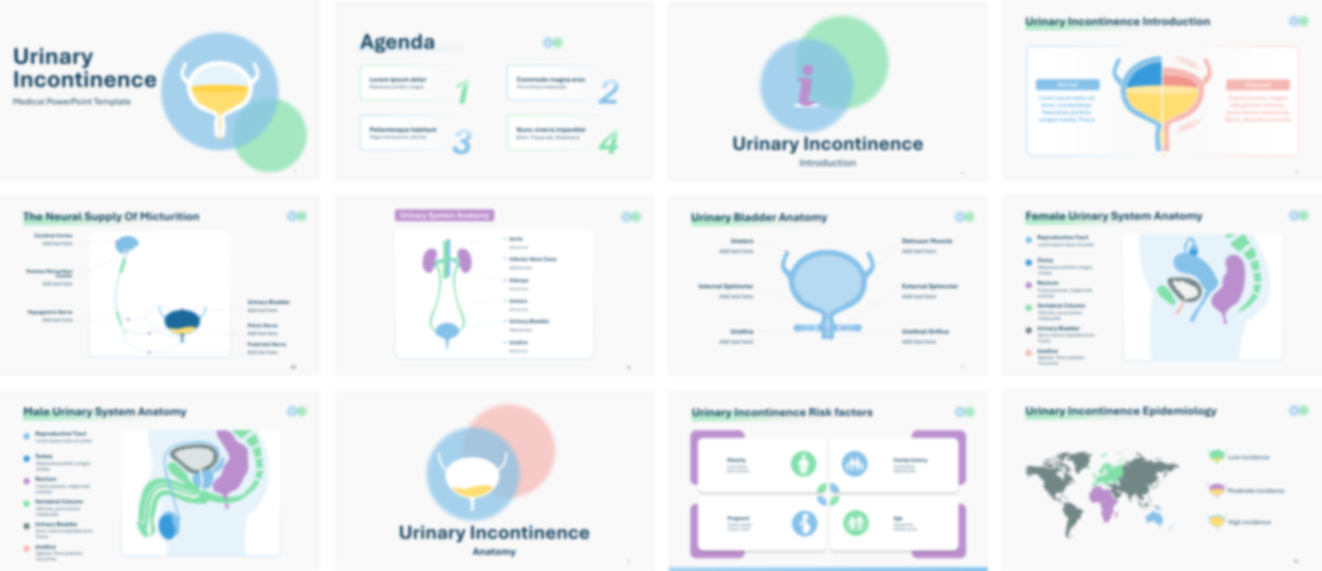 Urinary Incontinence PowerPoint Template slide preview
