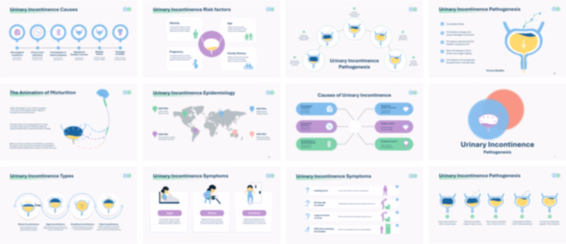 Urinary Incontinence presentation Template preview