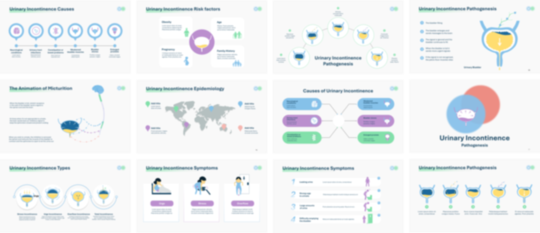 Urinary Incontinence presentation Template preview