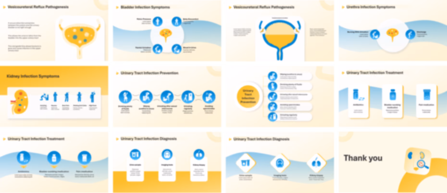 Urinary Tract Infection PowerPoint template design preview