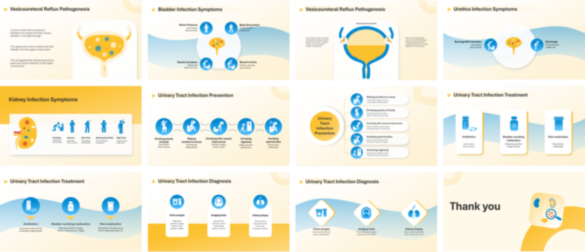 Urinary Tract Infection PowerPoint template design preview