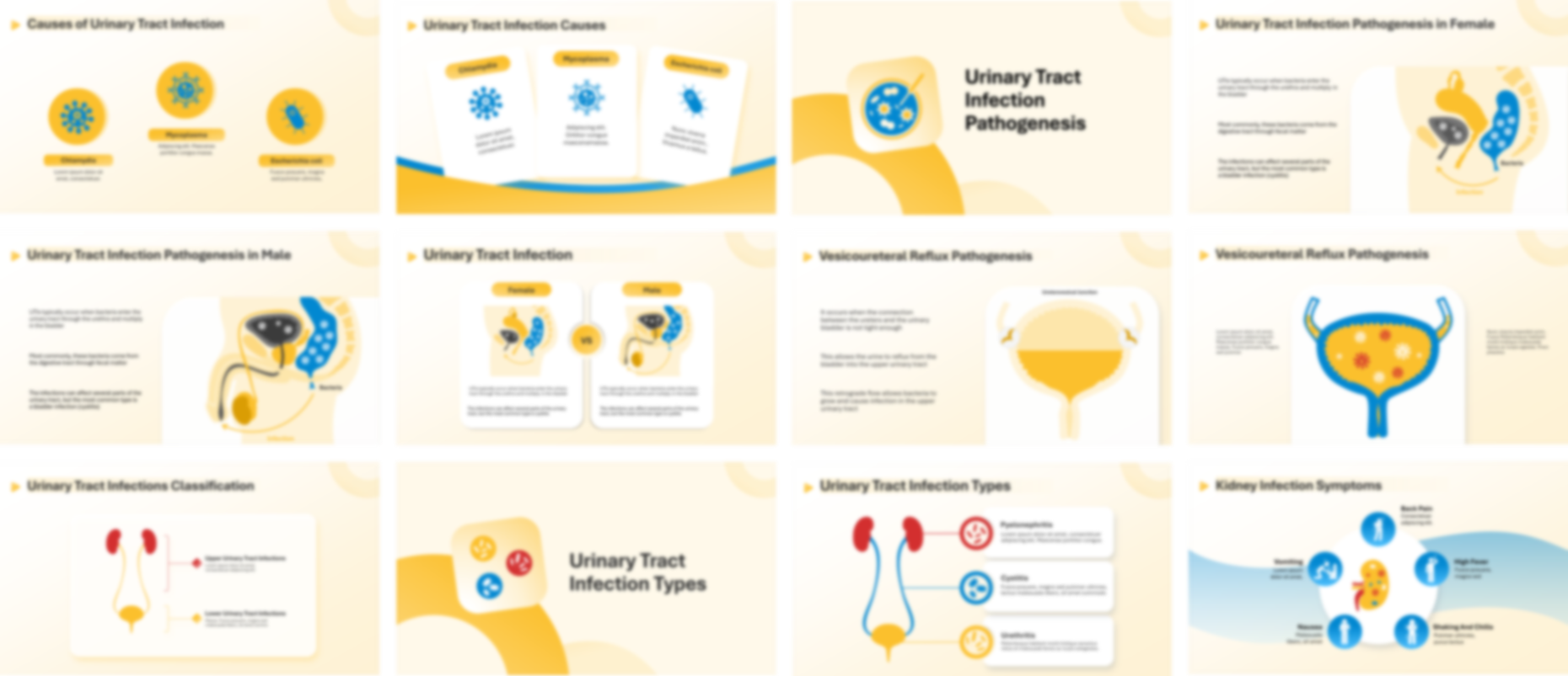 Urinary Tract Infection presentation Template preview