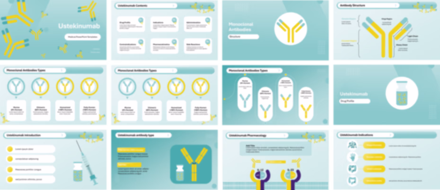 Ustekinumab PowerPoint Template slide preview