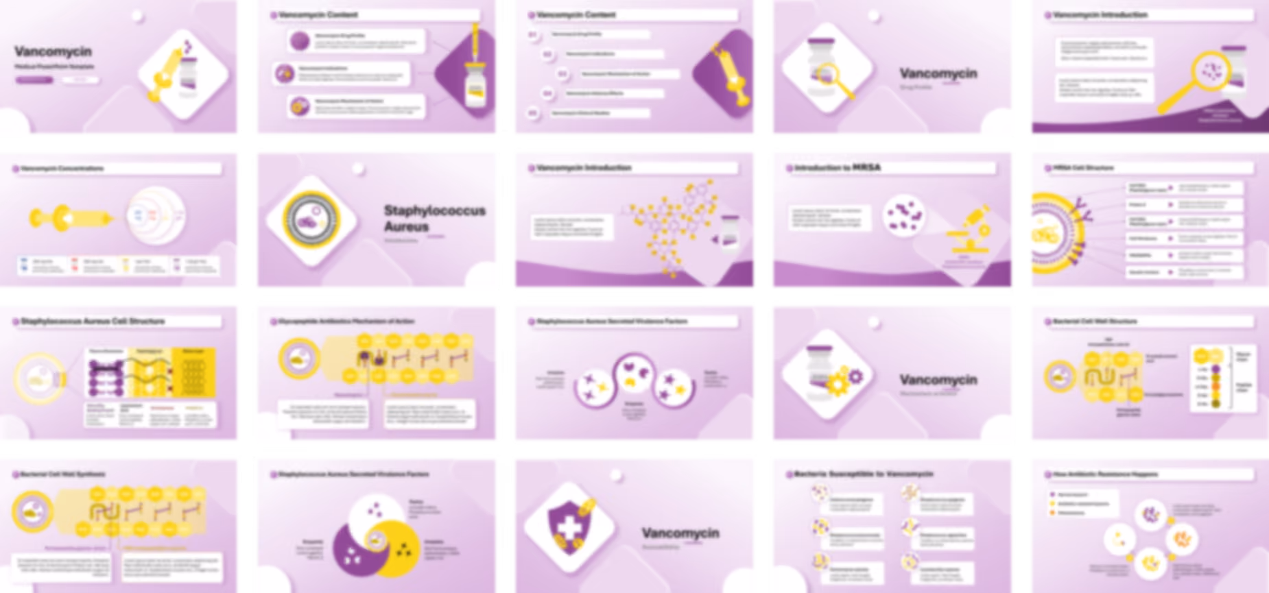 Vancomycin PowerPoint Template slide preview