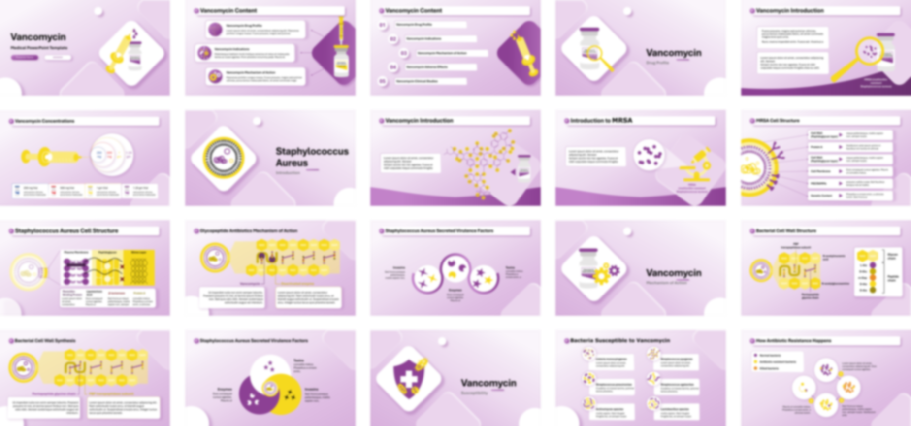 Vancomycin PowerPoint Template slide preview