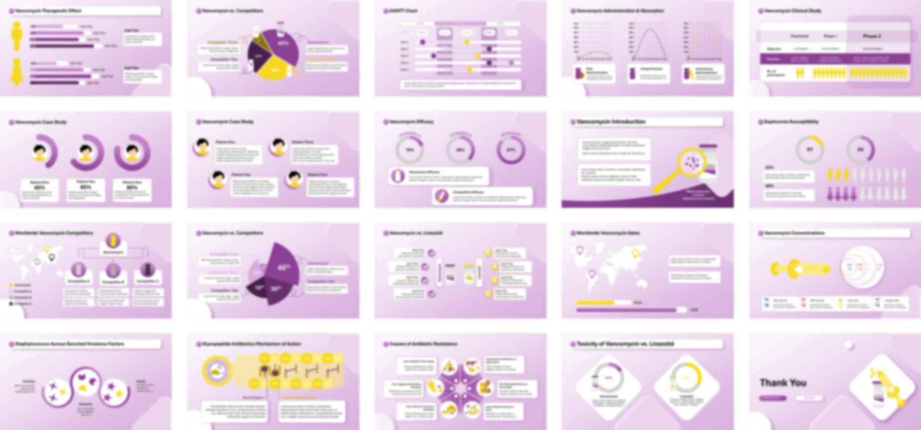 Vancomycin PowerPoint template design preview