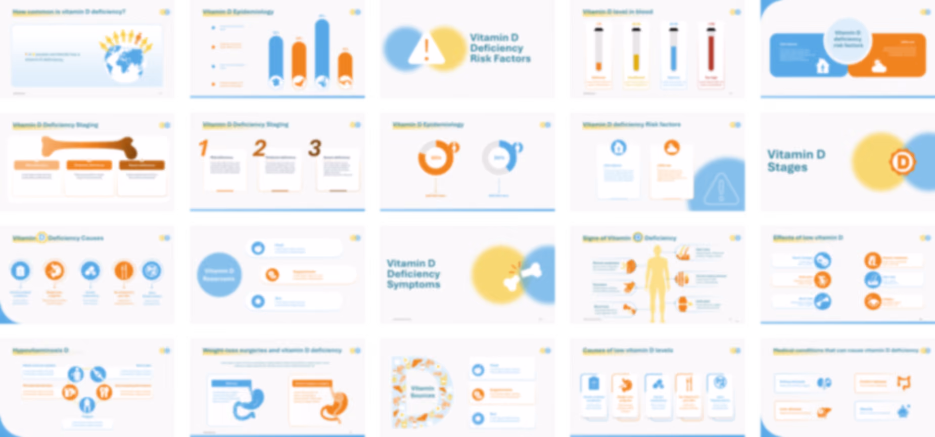 Vitamin D Deficiency presentation Template preview