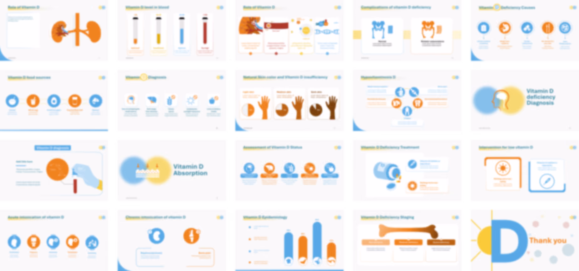 Vitamin D Deficiency PowerPoint template design preview