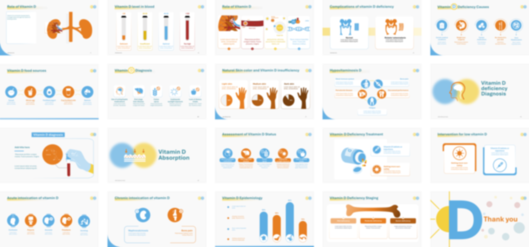 Vitamin D Deficiency PowerPoint template design preview
