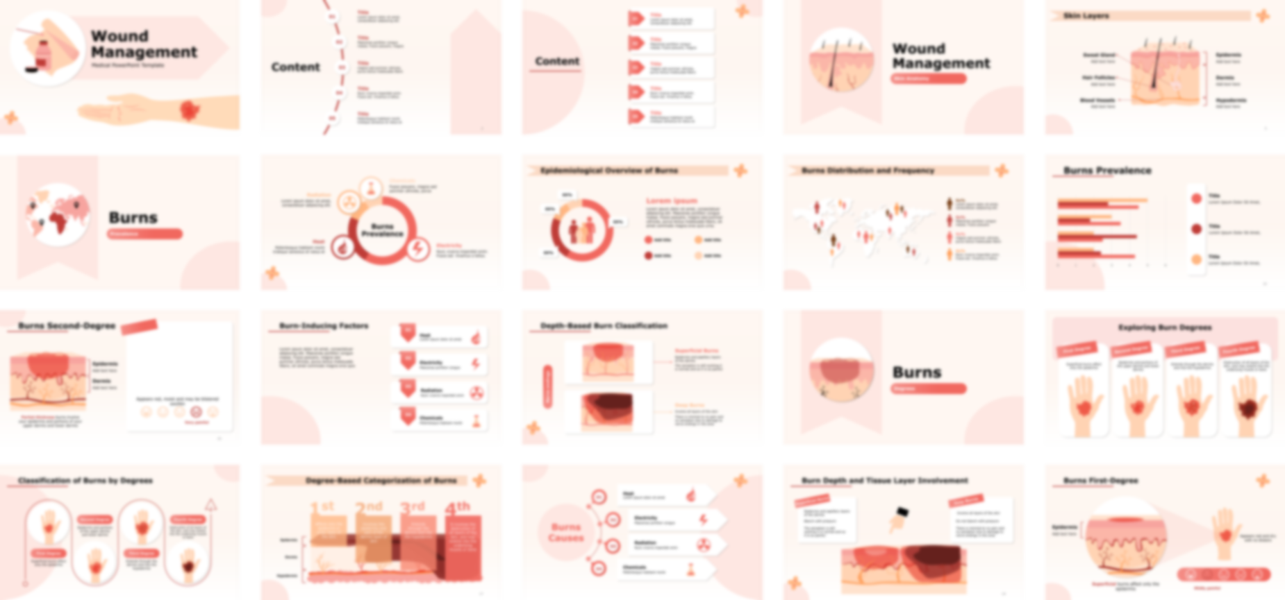 Wound Management PowerPoint Template slide preview