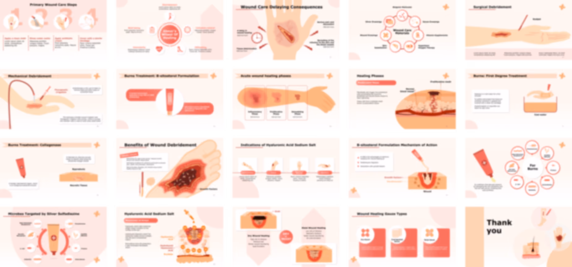 Wound Management PPT Template preview