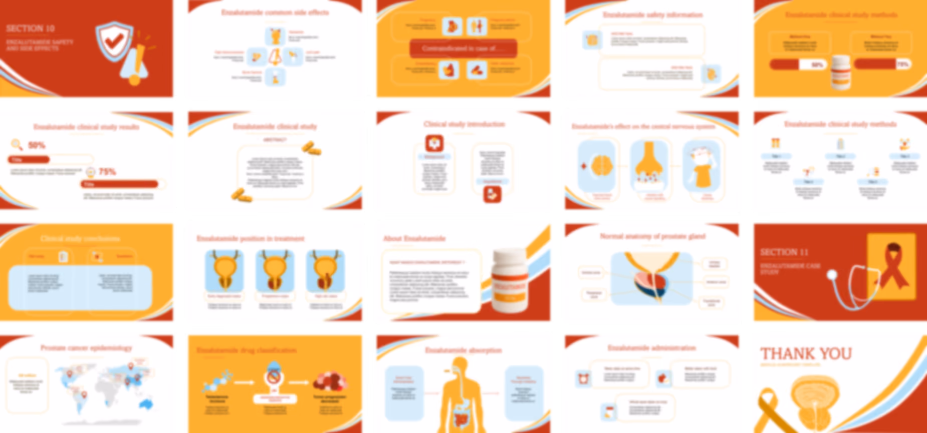 Enzalutamide PowerPoint template design preview