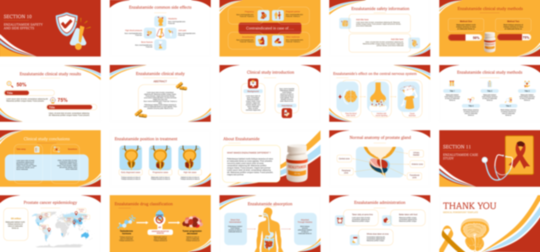 Enzalutamide PowerPoint template design preview