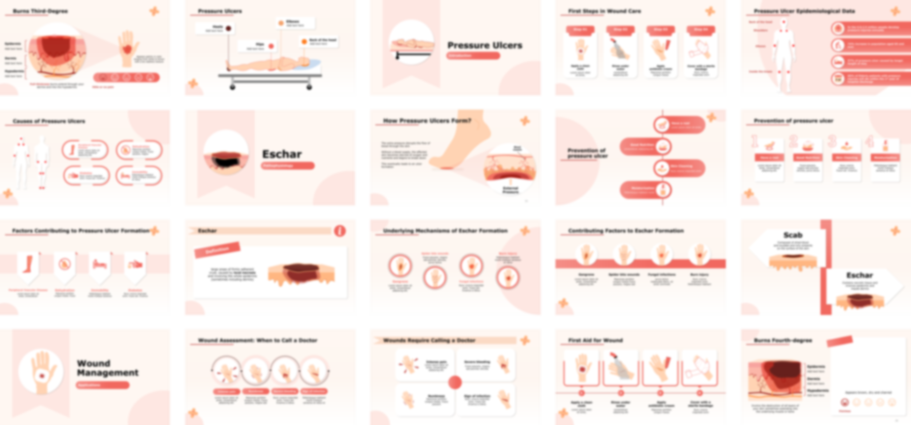 Wound Management presentation Template preview