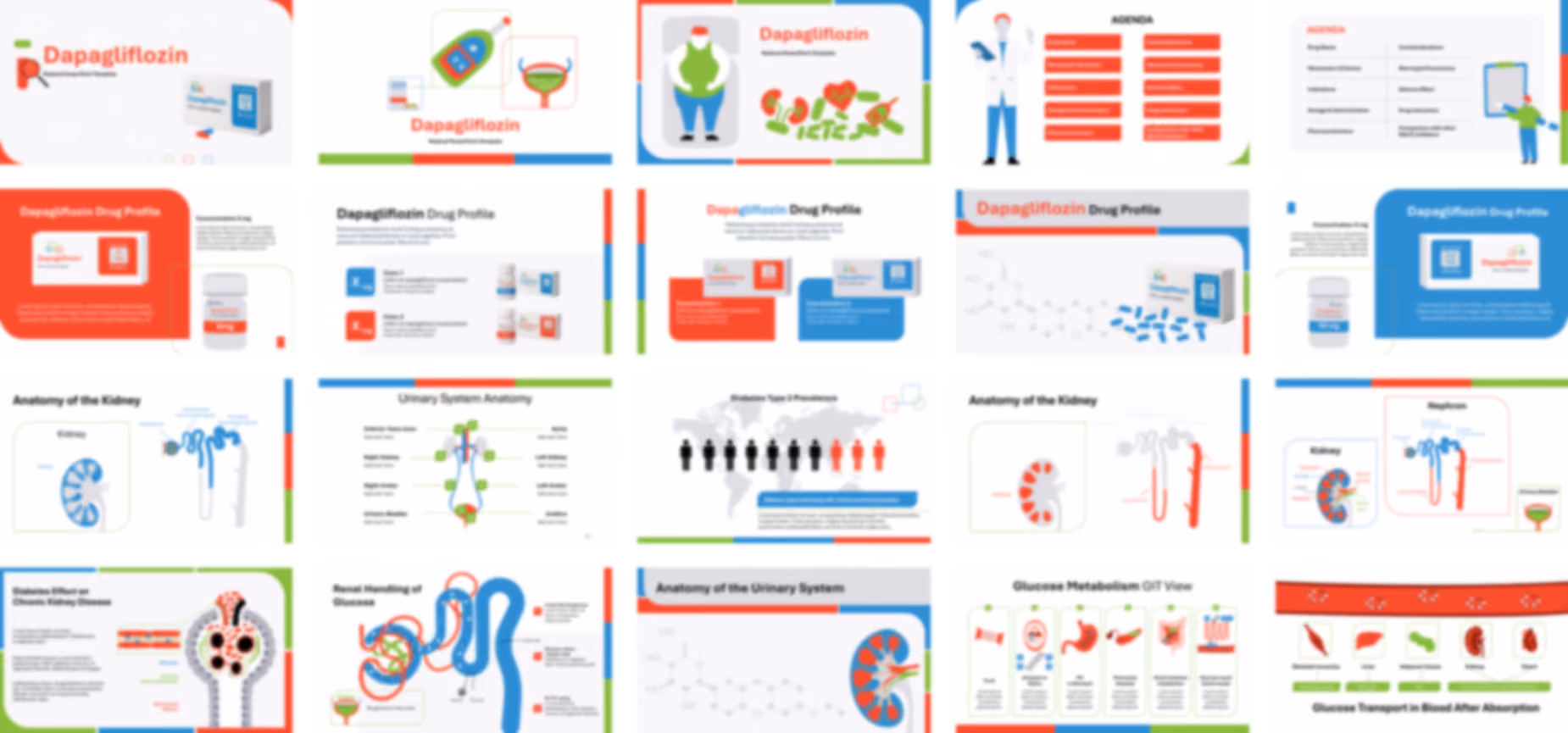 Dapagliflozin PowerPoint Template slide preview