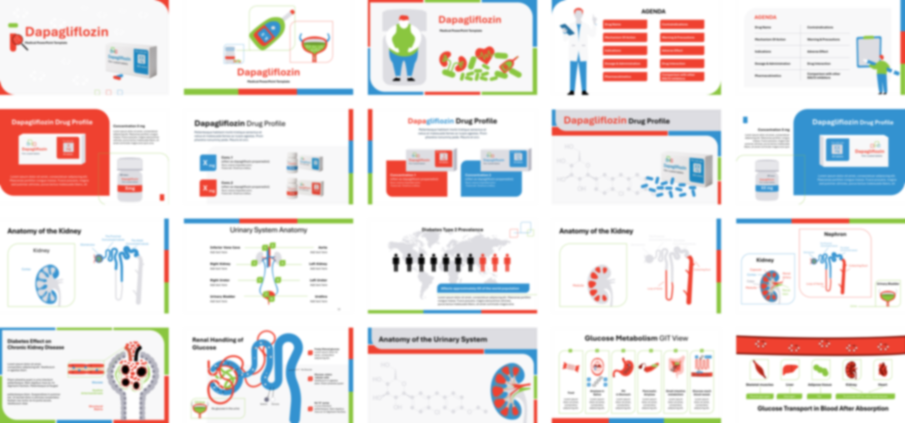 Dapagliflozin PowerPoint Template slide preview