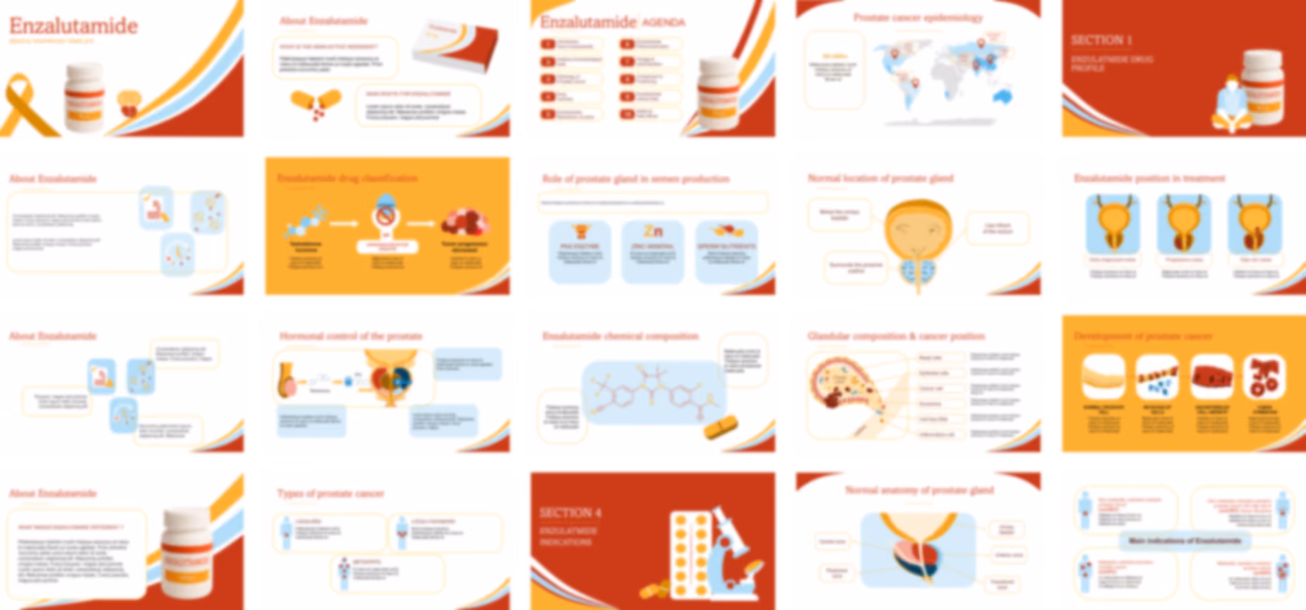 Enzalutamide PowerPoint Template slide preview