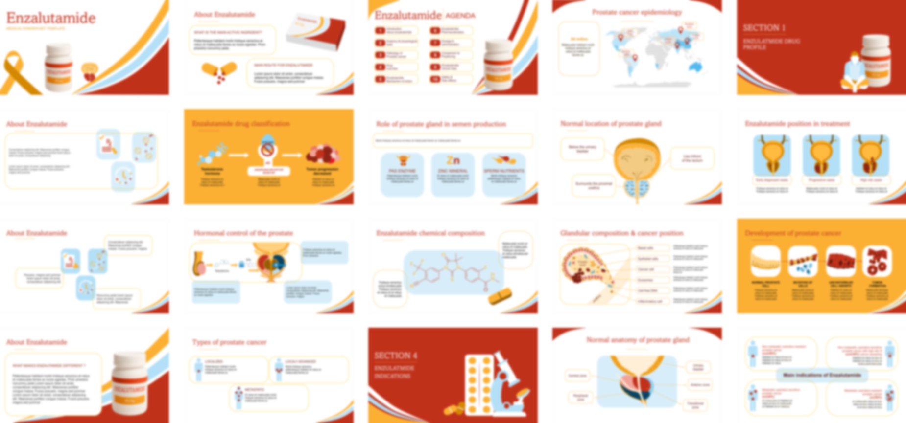 Enzalutamide PowerPoint Template slide preview