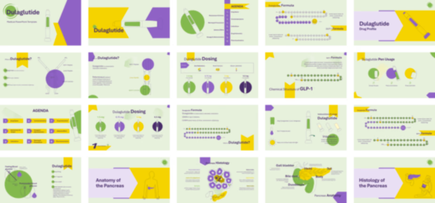 Dulaglutide PowerPoint Template slide preview