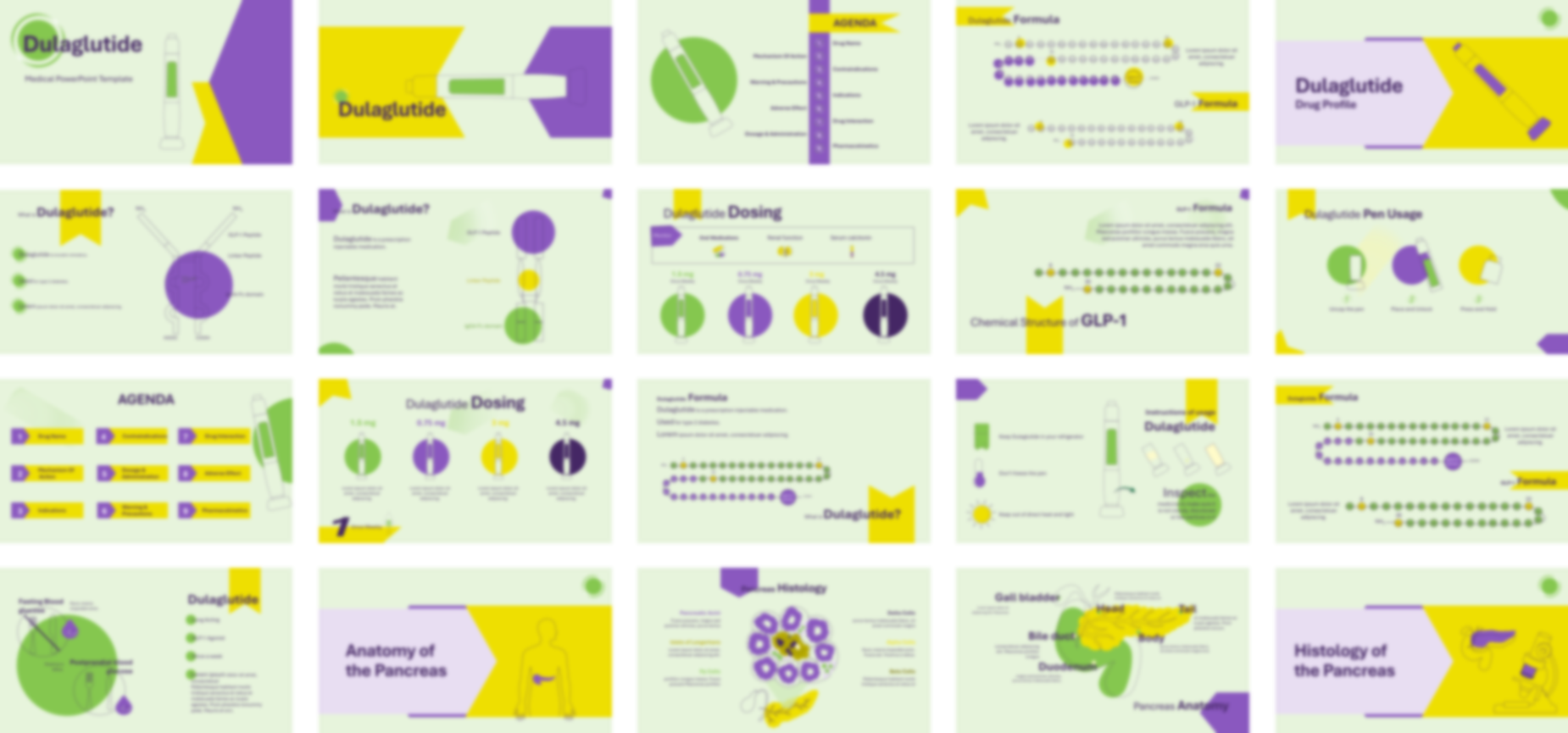 Dulaglutide PowerPoint Template slide preview