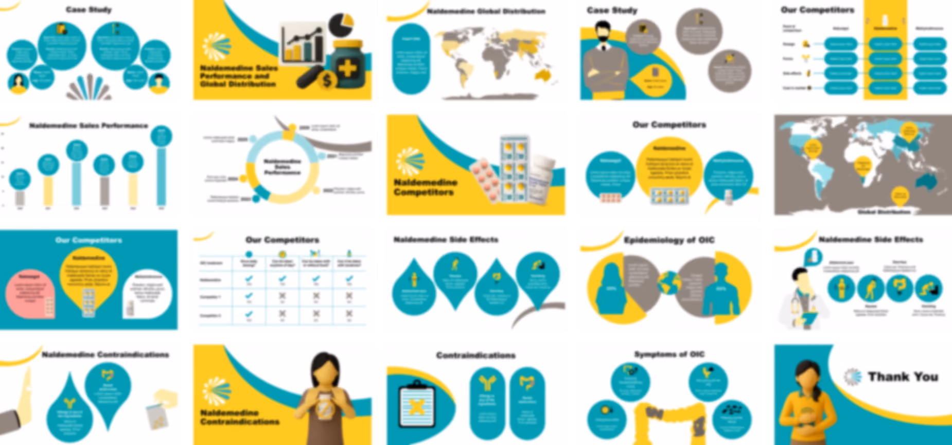 Naldemedine PowerPoint template design preview