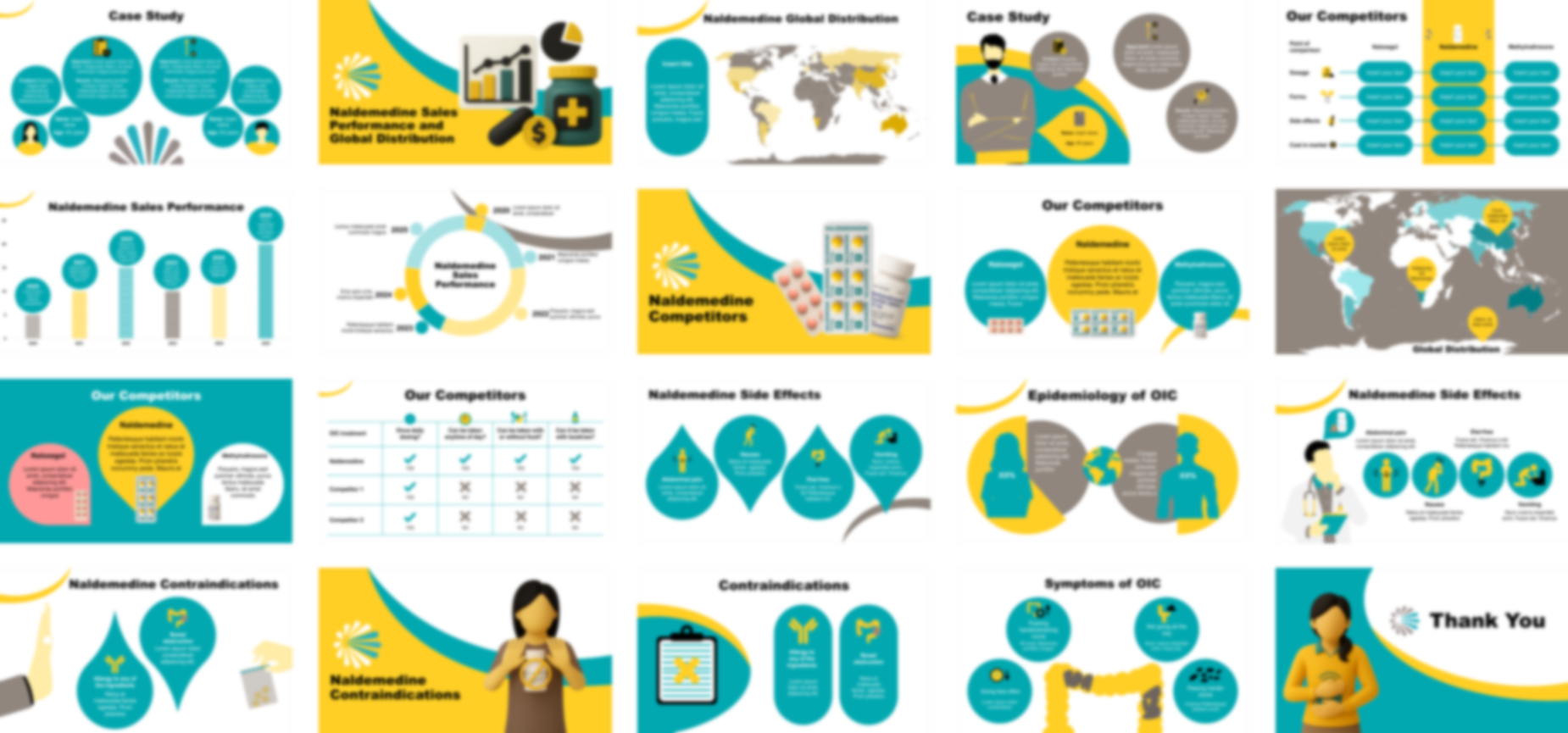 Naldemedine PowerPoint template design preview