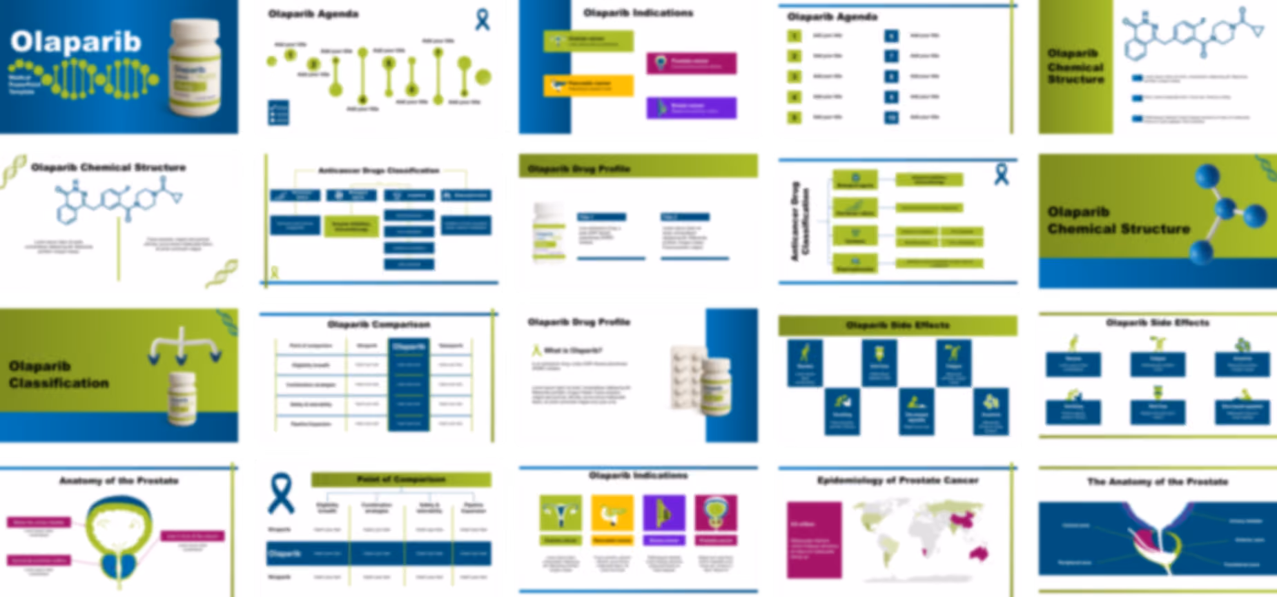 Olaparib PowerPoint Template slide preview