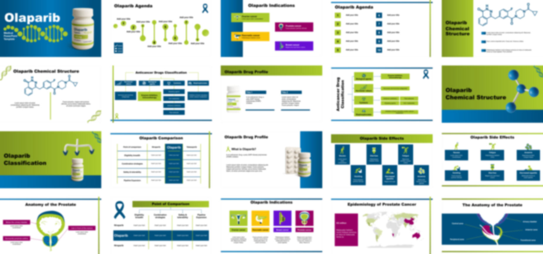 Olaparib PowerPoint Template slide preview