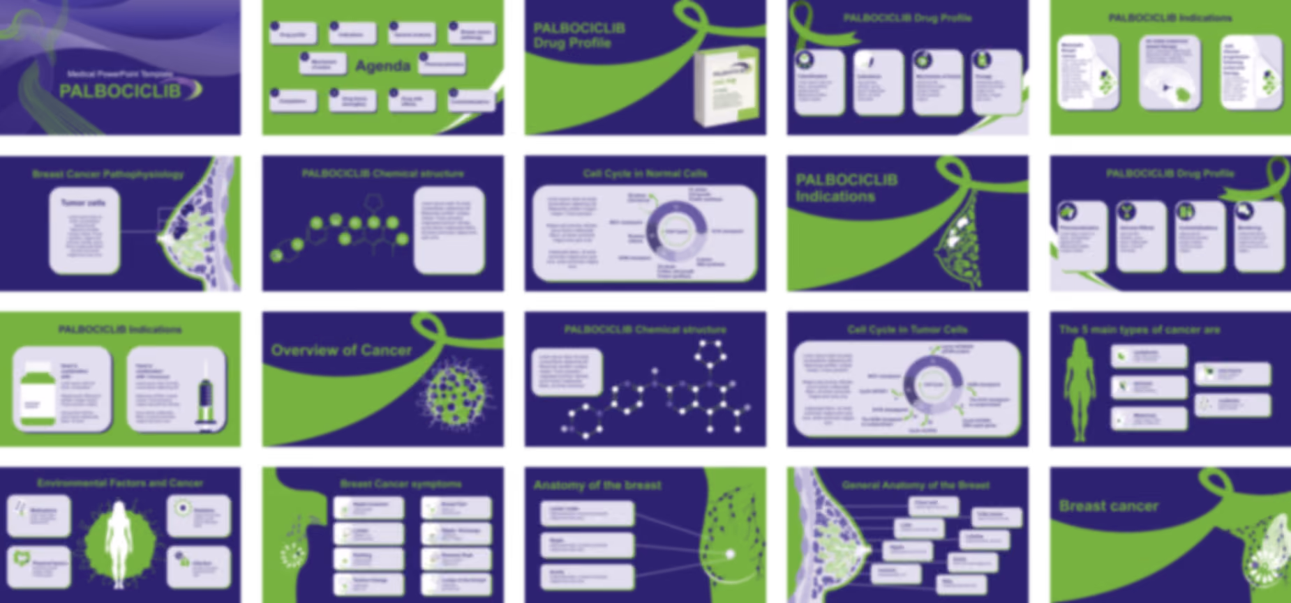 Palbociclib PowerPoint Template slide preview