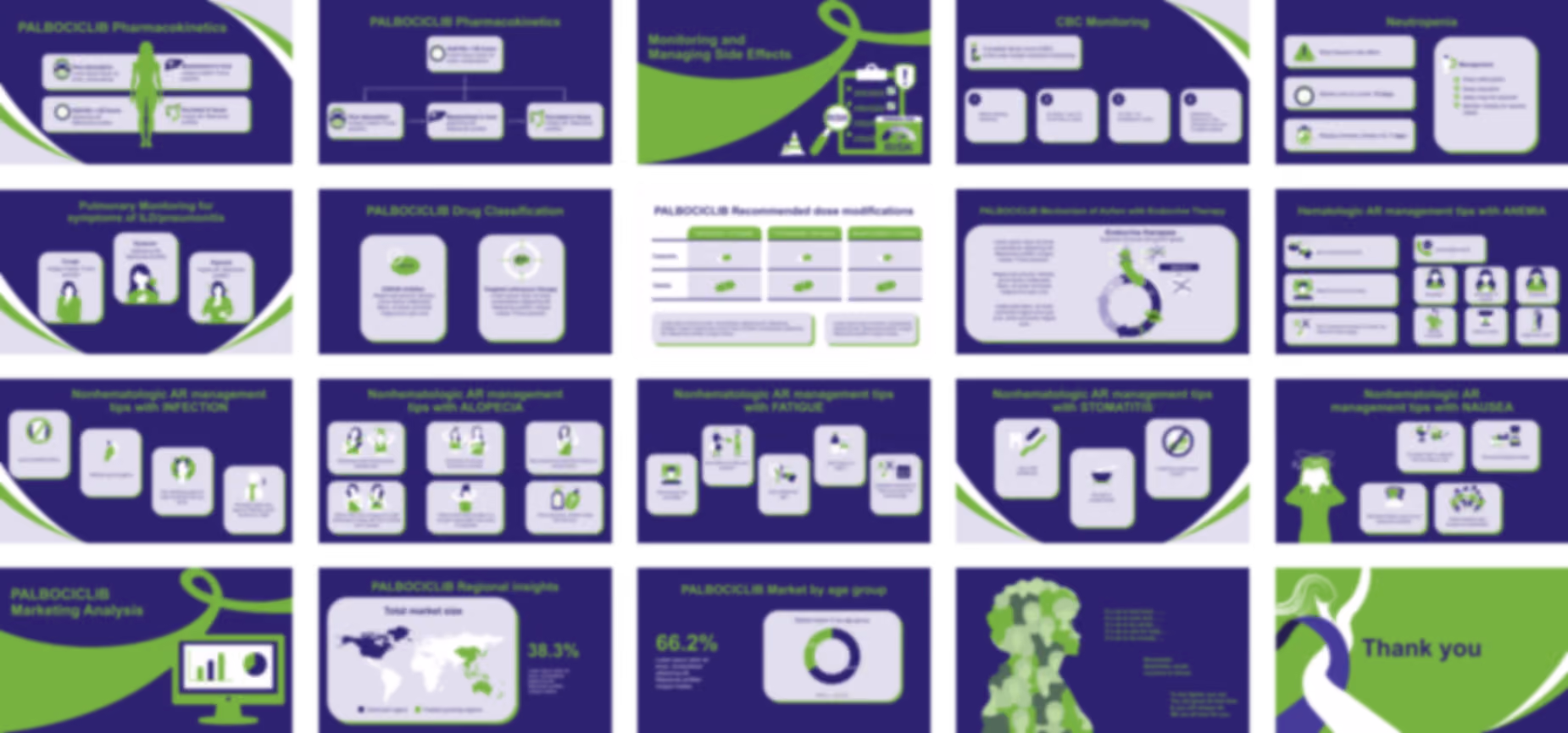 Palbociclib PowerPoint template design preview