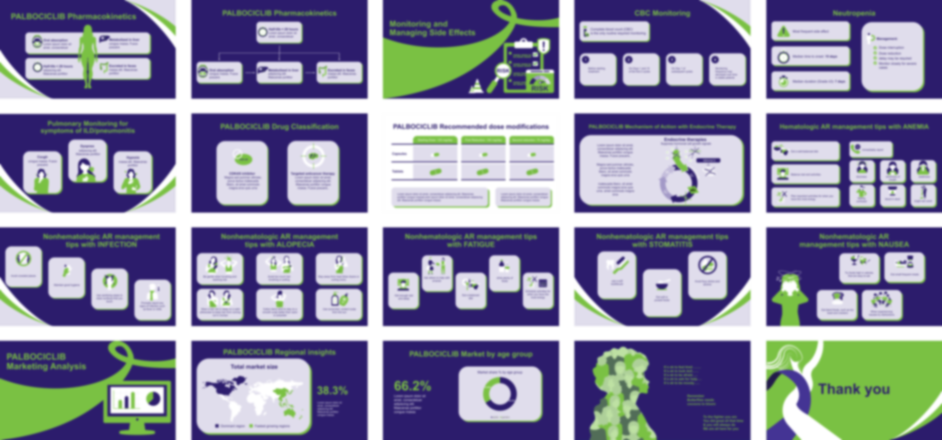 Palbociclib PowerPoint template design preview