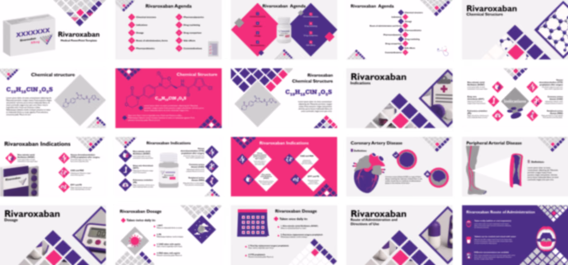 Rivaroxaban PowerPoint Template slide preview