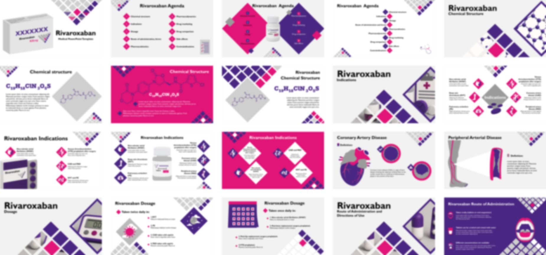Rivaroxaban PowerPoint Template slide preview