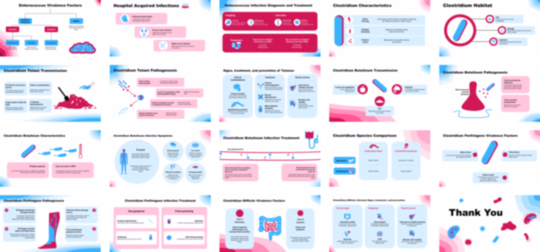 Overview of Bacteriology PowerPoint template design preview