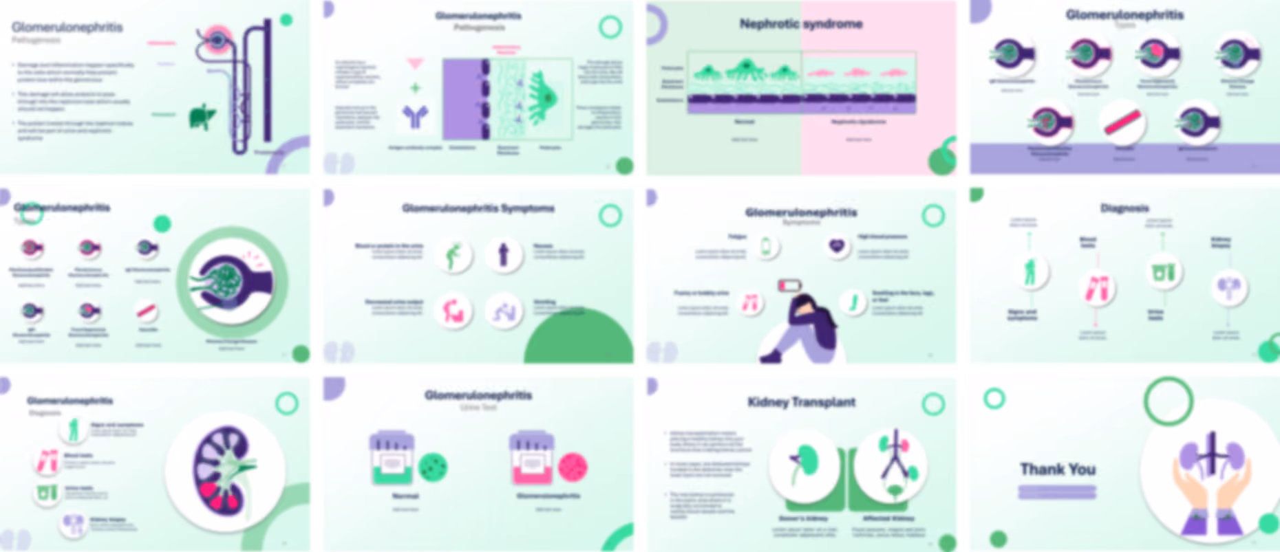 Glomerulonephritis PowerPoint template design preview