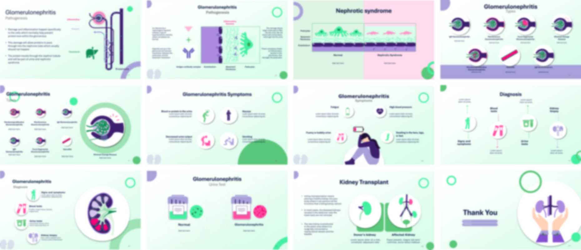 Glomerulonephritis PowerPoint template design preview