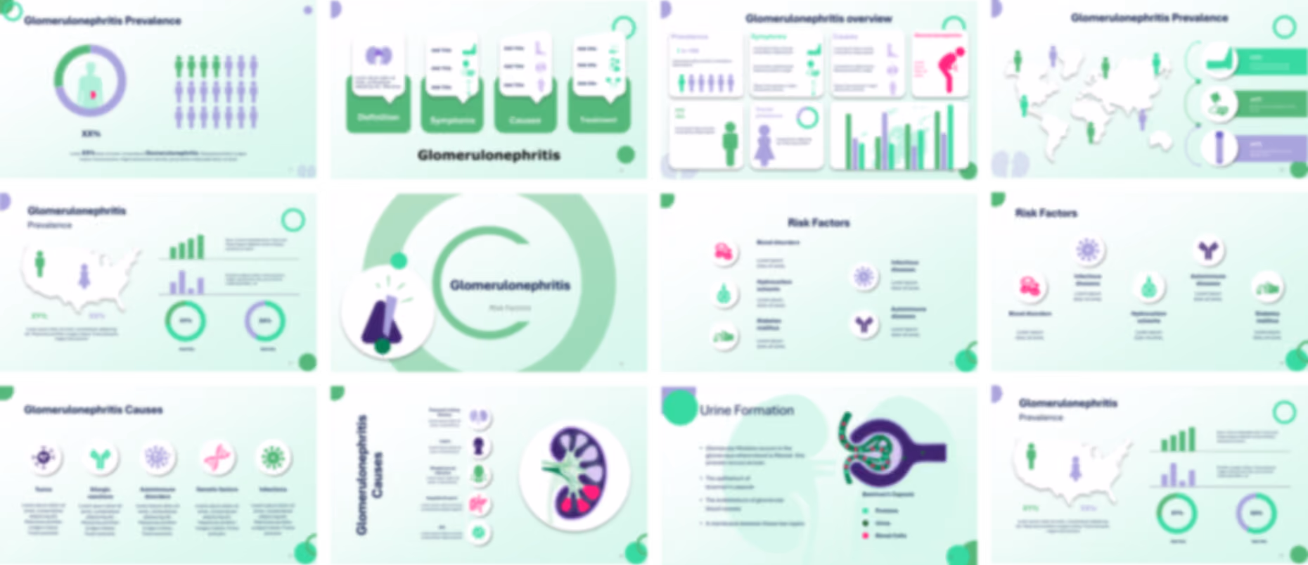 Glomerulonephritis presentation Template preview