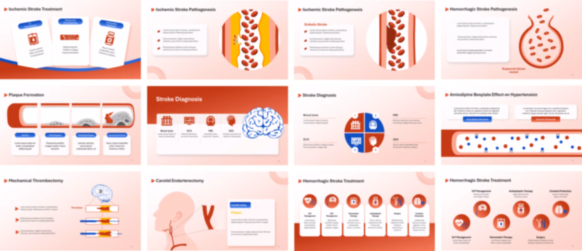 Stroke PowerPoint Template slide preview
