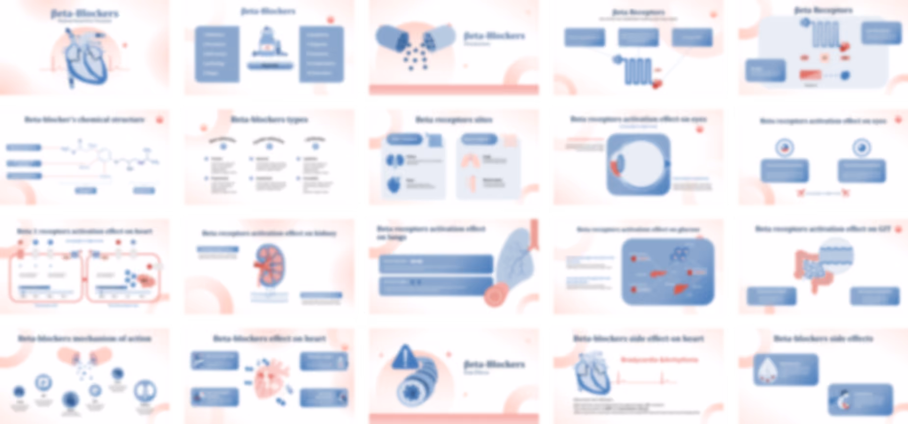 Beta Blockers PowerPoint Template slide preview