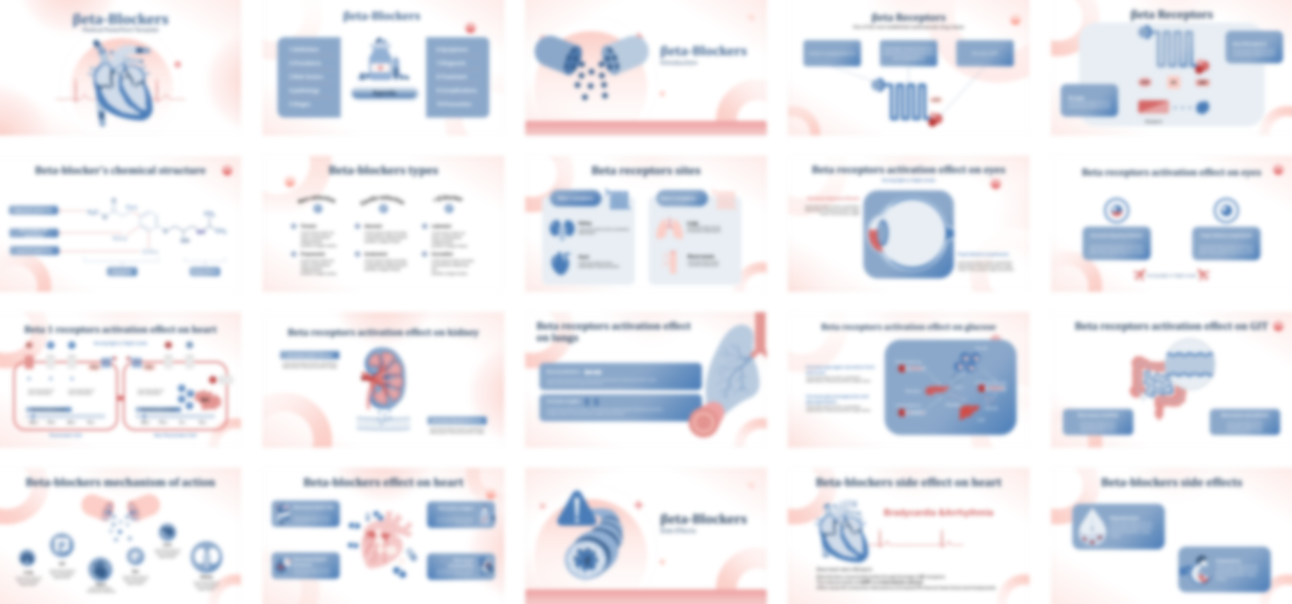 Beta Blockers PowerPoint Template slide preview