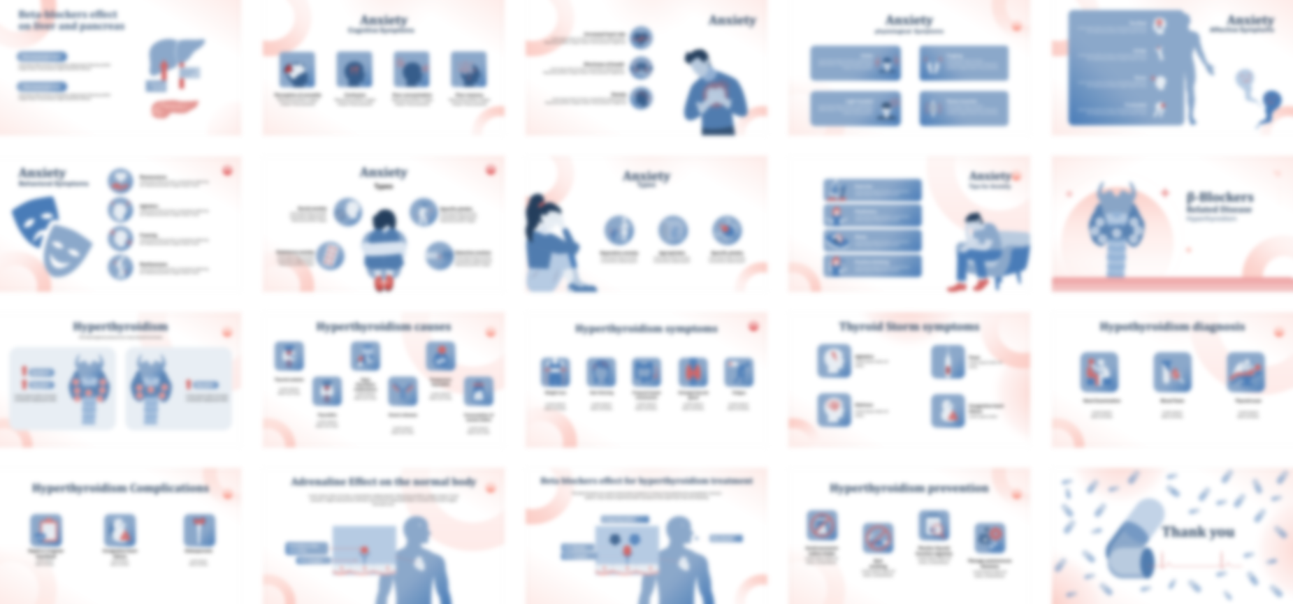 Beta Blockers PowerPoint template design preview