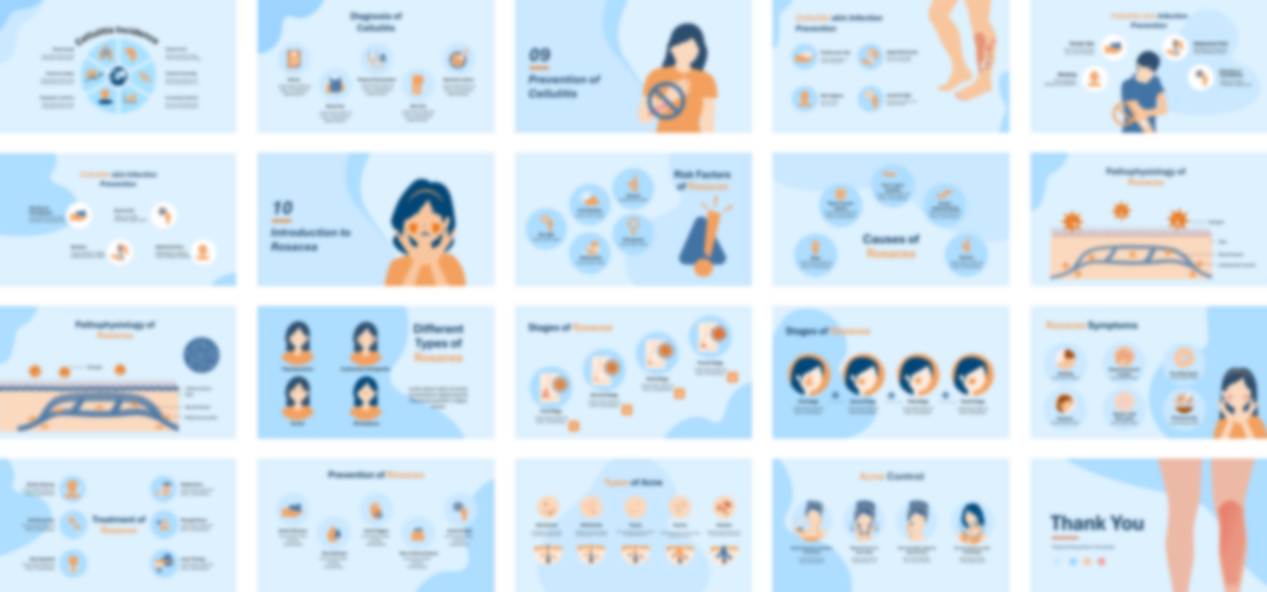 Cellulitis PowerPoint template design preview